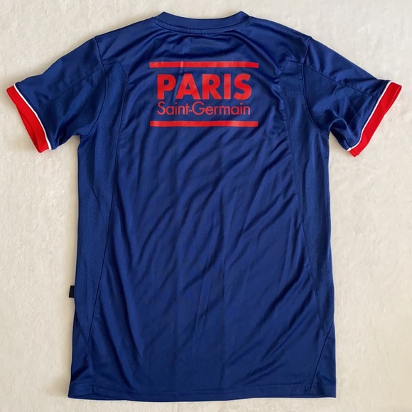 {PSG} Paris Saint-Germain FC Soccer Team Fan Jersey Style Pullover Blue/Red 14A - Picture 13 of 16